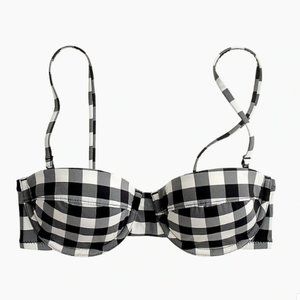 J. Crew Demi Underwire Bikini Top in Gingham